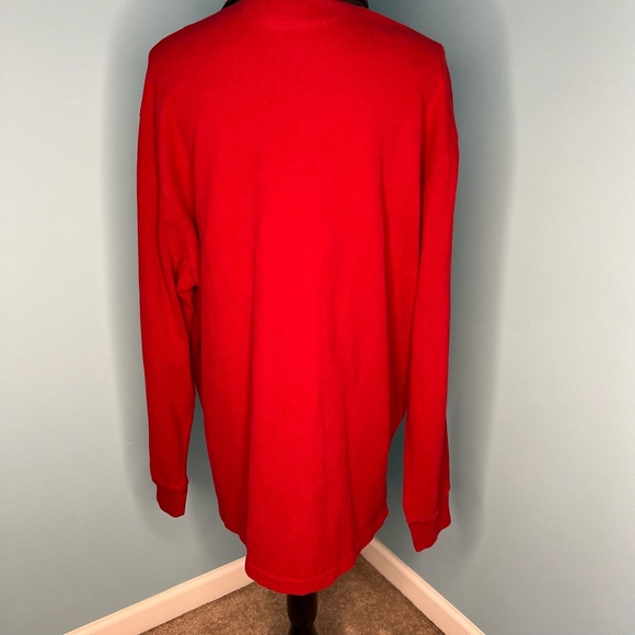 Polo Ralph Lauren Red with Black Collar Rugby Shirt Crown and Crest Patch Large - Picture 2 of 8